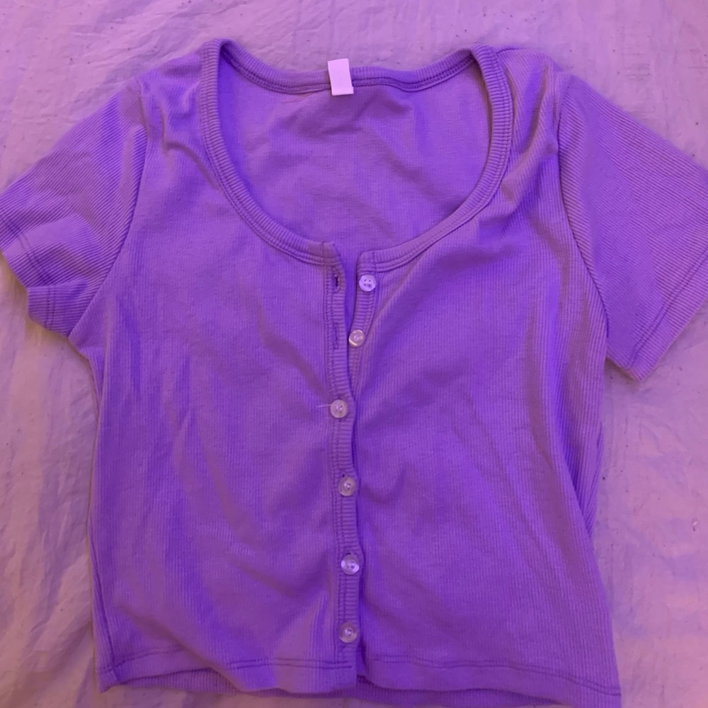 Purple Button up